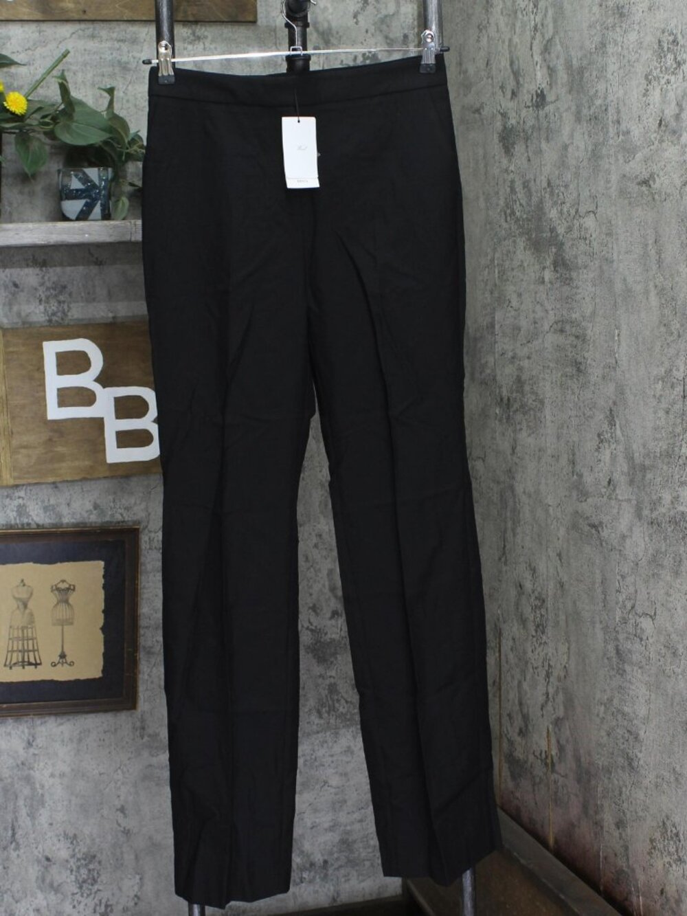 Mango Black Wool Blend Suit Pants Eur 38 Us 6